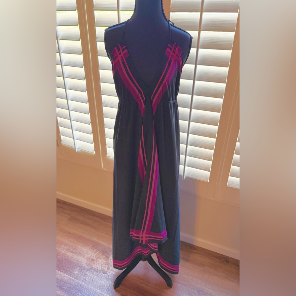 Elegant Black and Pink Women's Dress